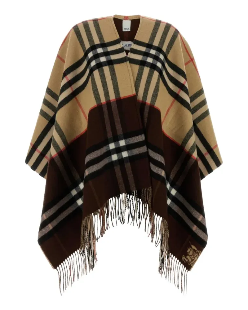 Burberry Poncho im Equestrian Knight-Design - Nude Nude