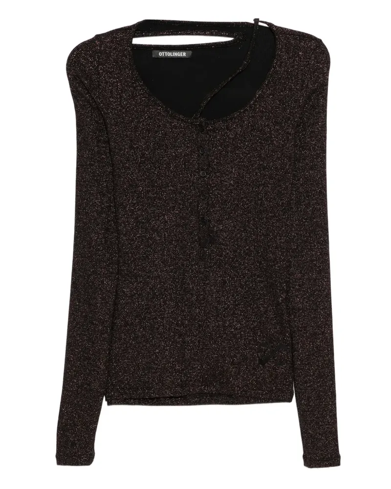 OTTOLINGER Lange Ärmel mit doppeltem Verschluss - Schwarz Schwarz