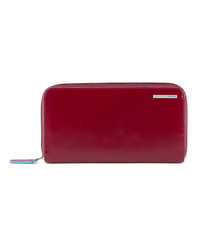 Piquadro zip-around leather wallet - Rot Rot