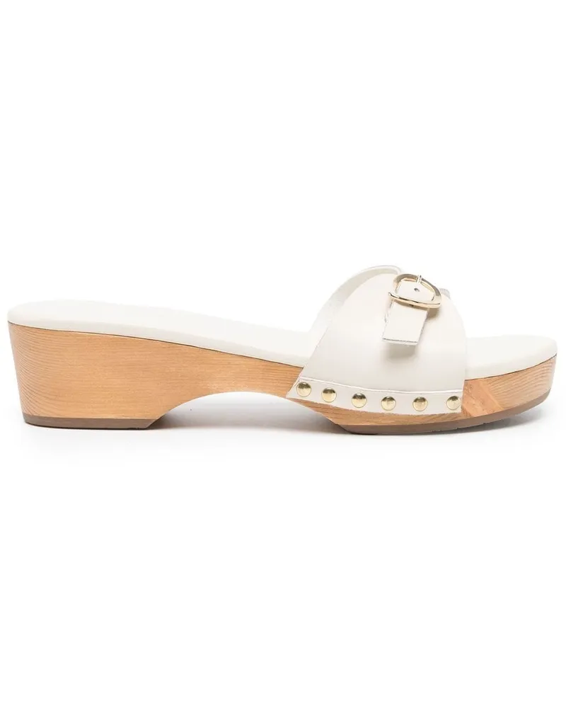 Ancient Greek Sandals Eco Clogs aus Nappaleder - Weiß Weiß