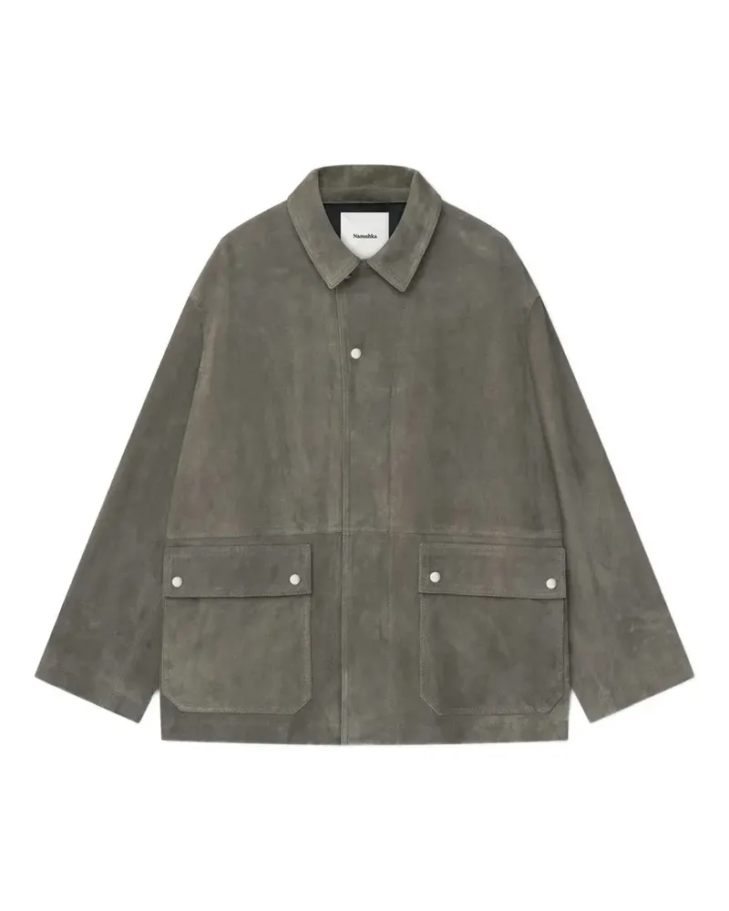 Nanushka Melesio Wildlederjacke - Grau Grau