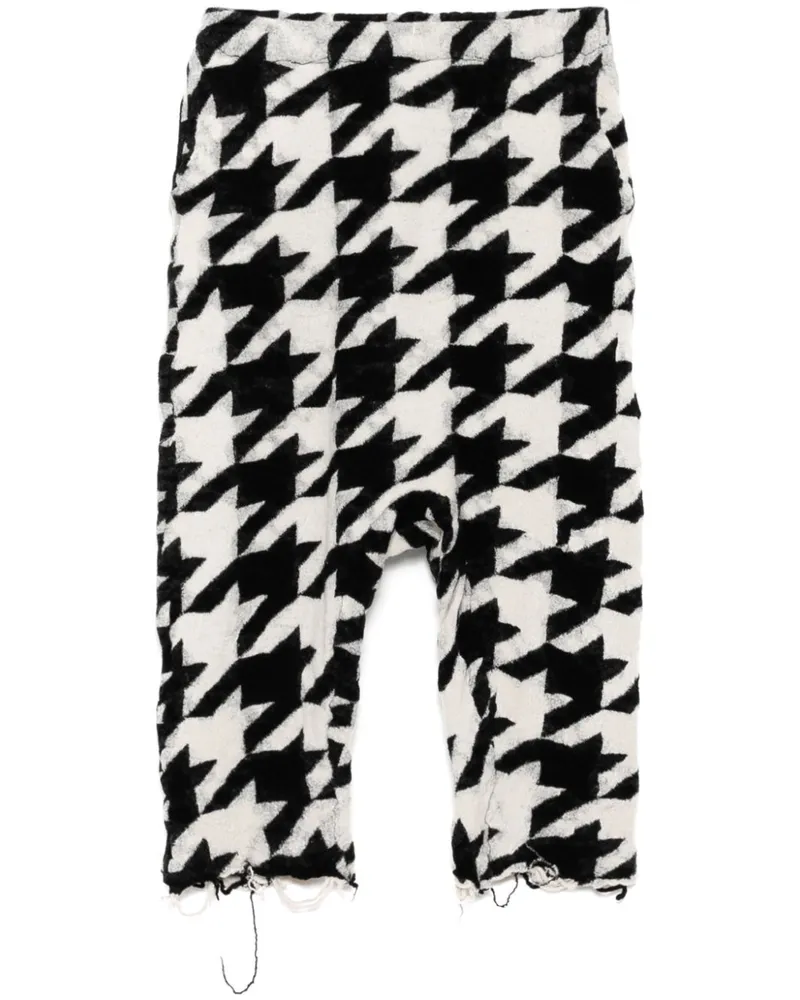 Studiorundholz Hose mit Jacquardmuster - Weiß Weiß