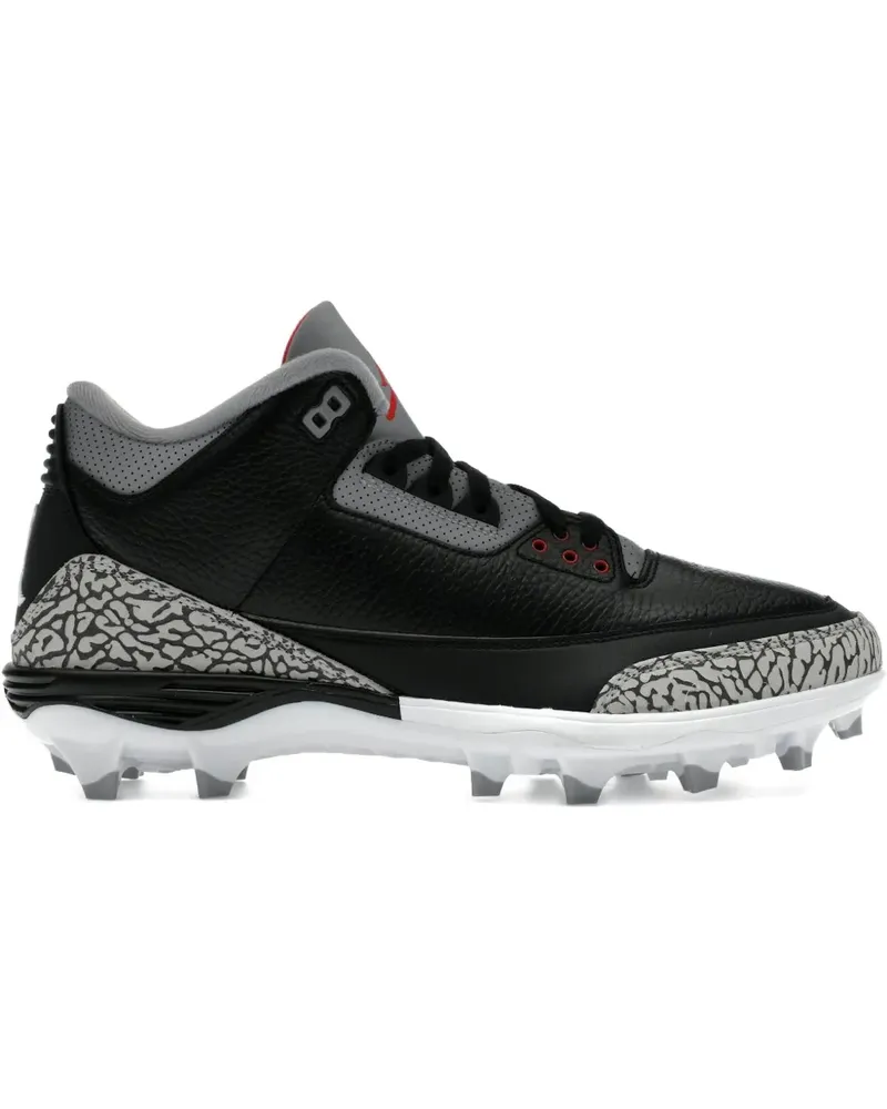 Jordan 3 Mid Sneakers - Schwarz Schwarz