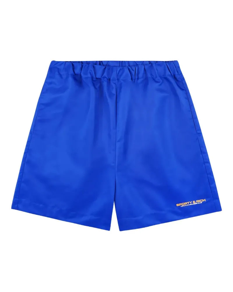 SPORTY & RICH Shorts mit elastischem Bund - Blau Blau