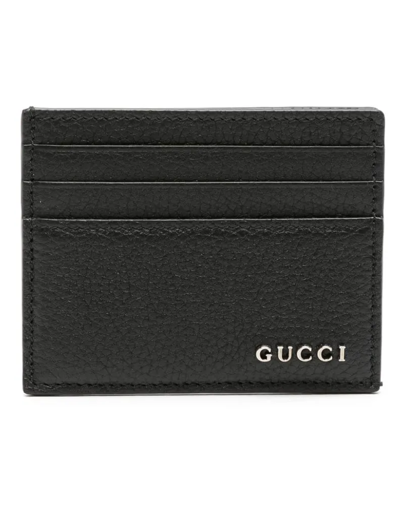 Gucci Kartenetui mit Logo Schwarz