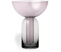Transparente Torus Vase 19,5cm - BLACK/ROSE