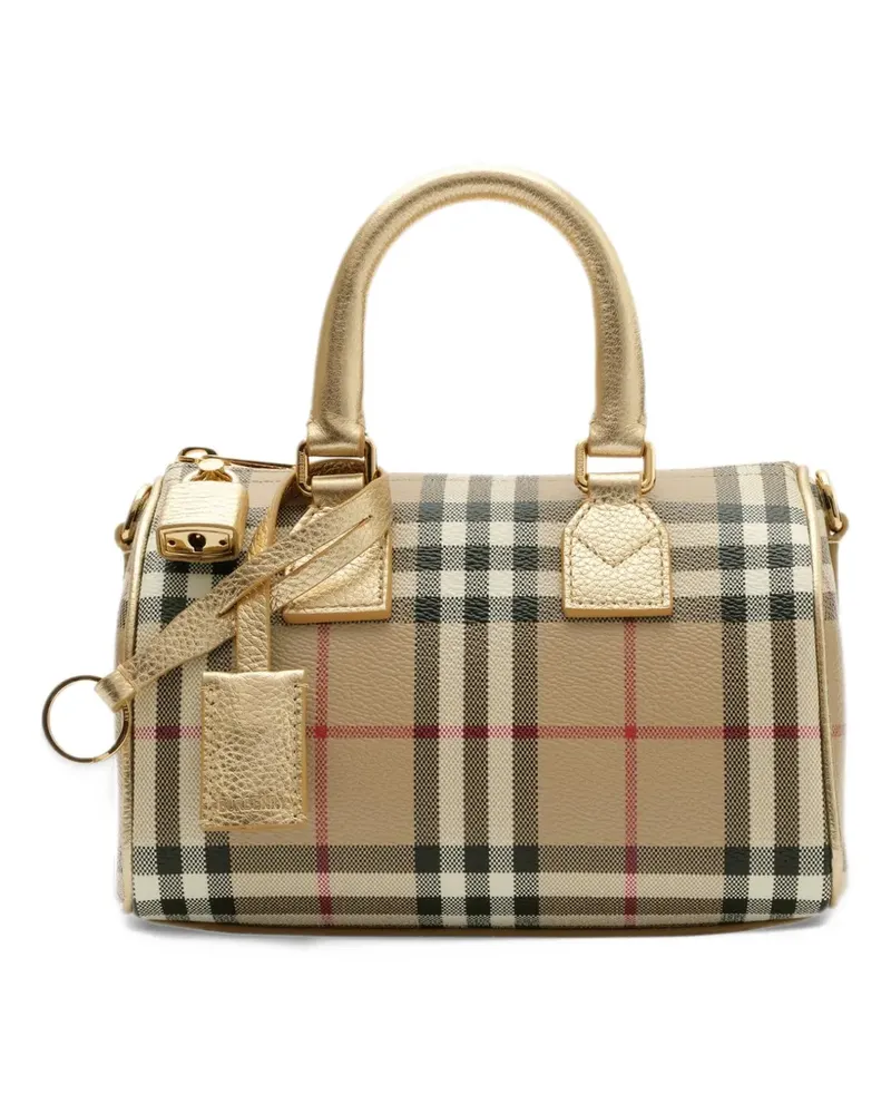 Burberry mini Check bowling bag - Nude Nude