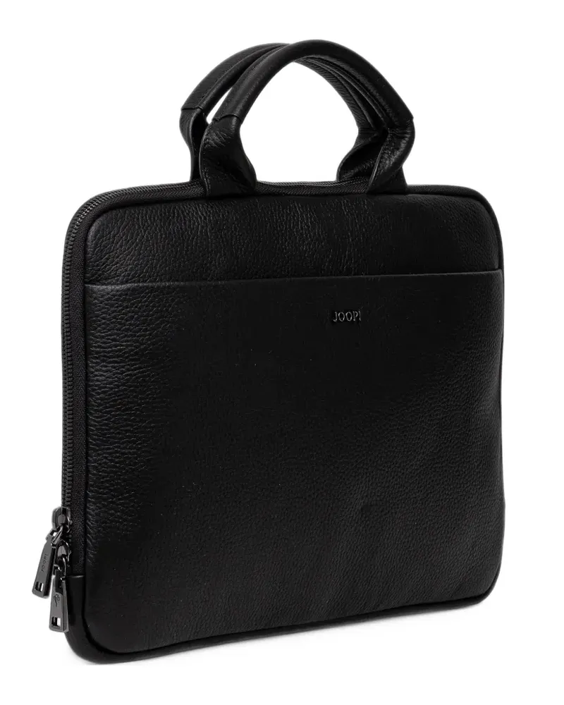 JOOP! Cardona grained leather briefcase - Schwarz Schwarz