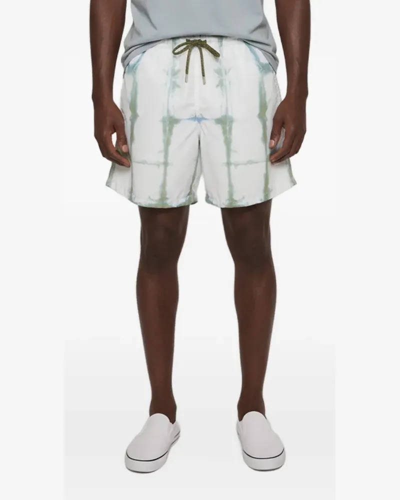 Vilebrequin Moorea Batik-Badeshorts - Weiß Weiß
