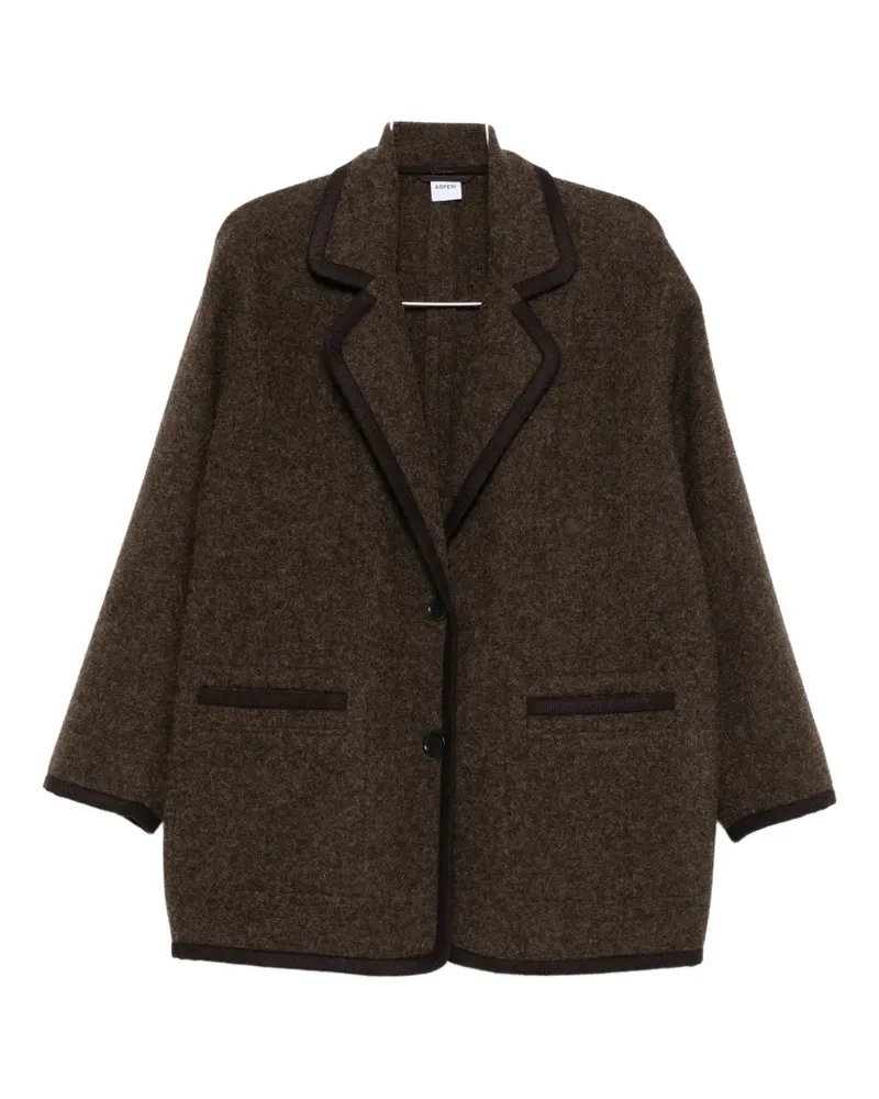 ASPESI pocket-trim jacket - Braun Braun
