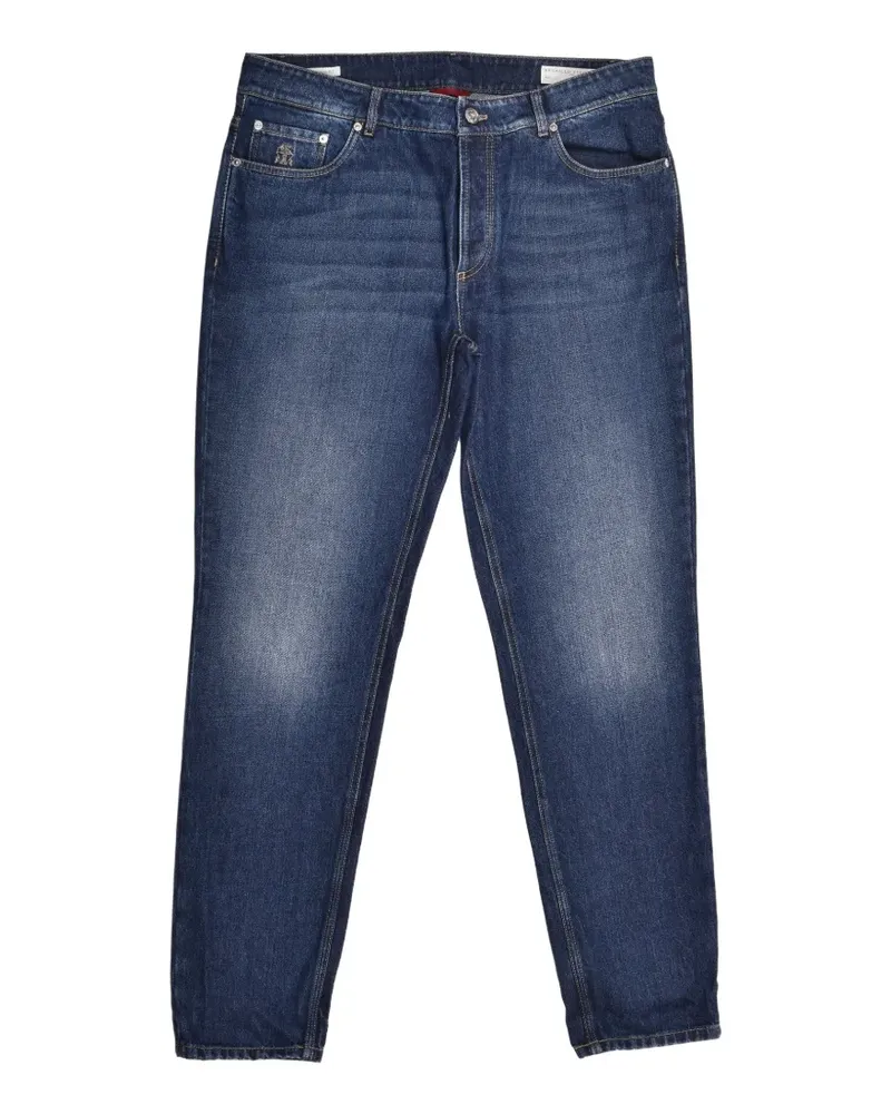 Brunello Cucinelli belt-loops jeans - Blau Blau