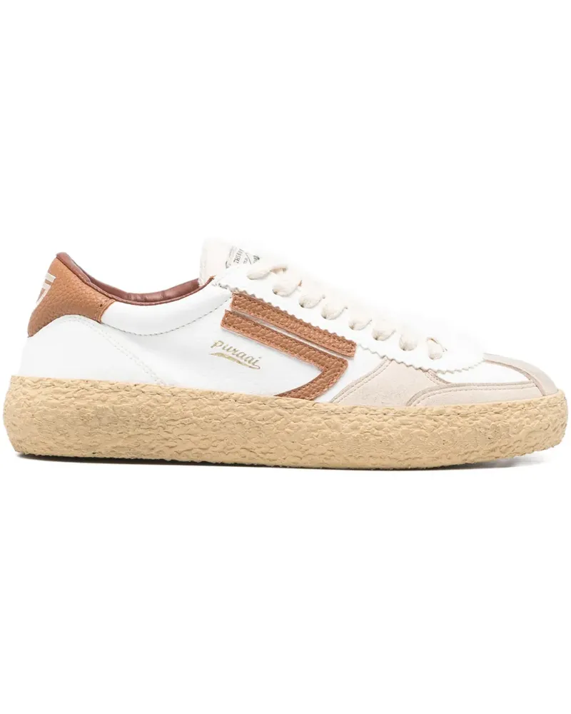 Puraai Sneakers mit Einsätzen - Weiß Weiß