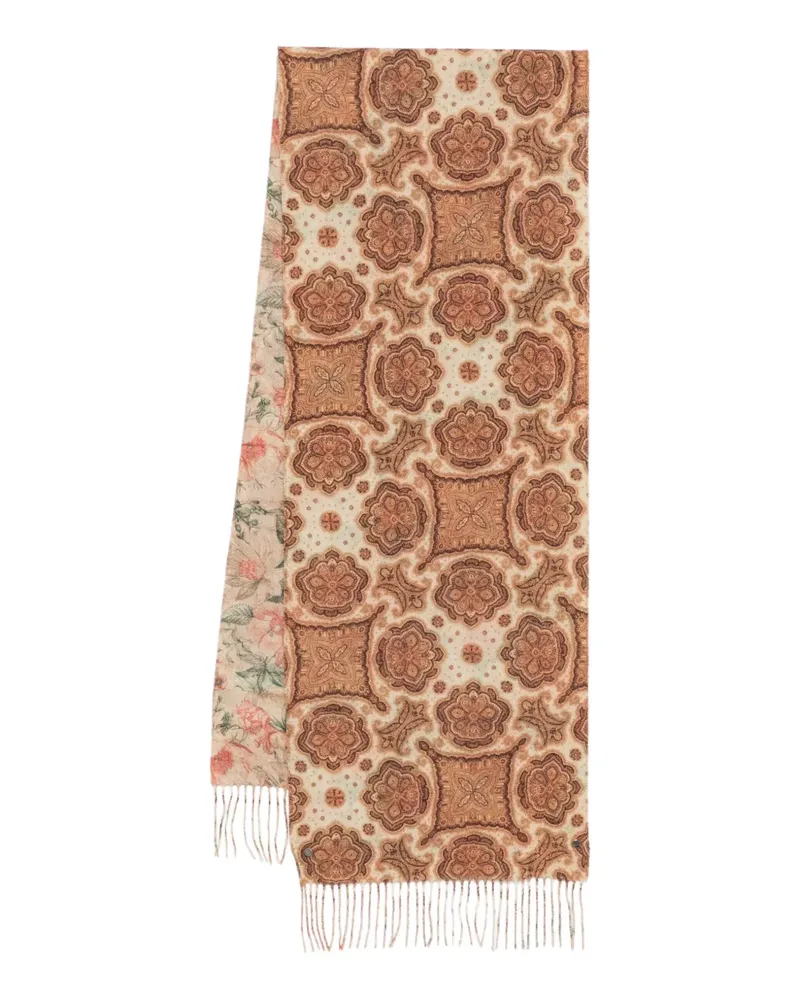 Pierre-Louis Mascia Schal mit Paisley-Motiv - Nude Nude