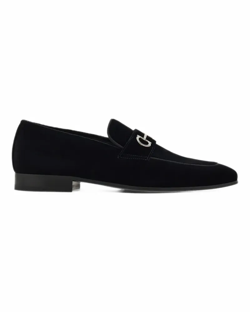 Ferragamo Loafer mit Gancini-Spange - Schwarz Schwarz