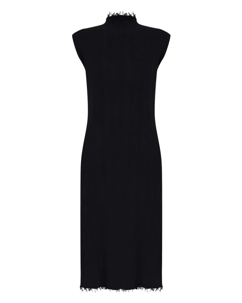 Osklen Ausgefranstes Kleid - Schwarz Schwarz