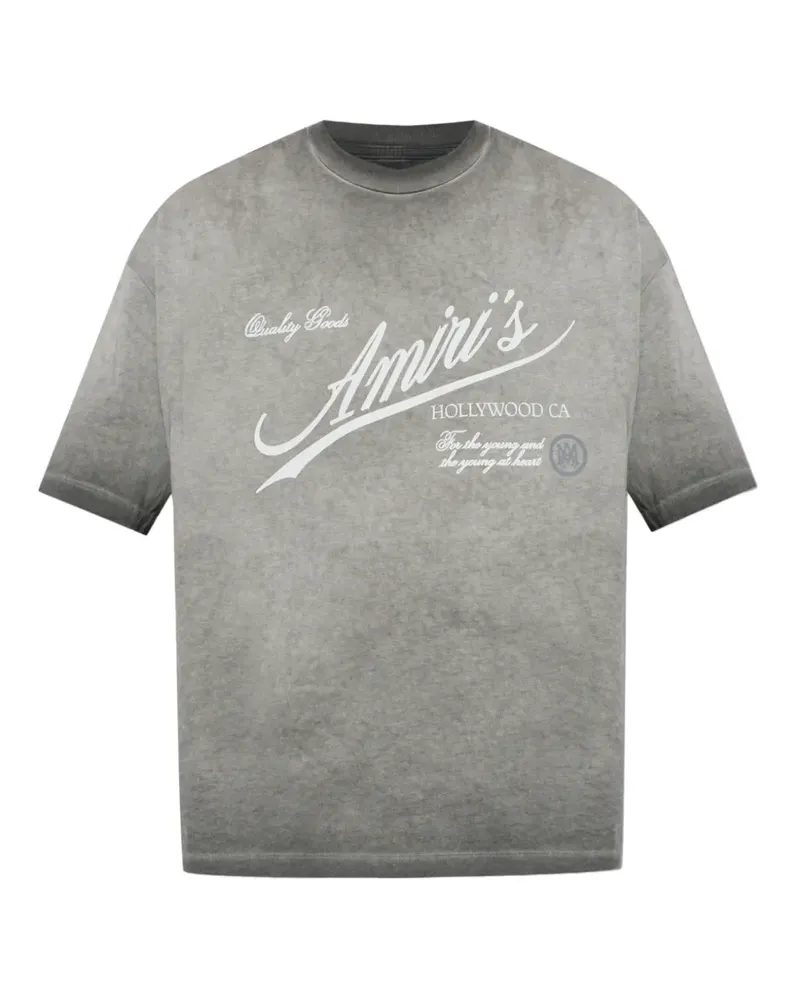 Amiri T-Shirt mit Logo-Print - Grau Grau