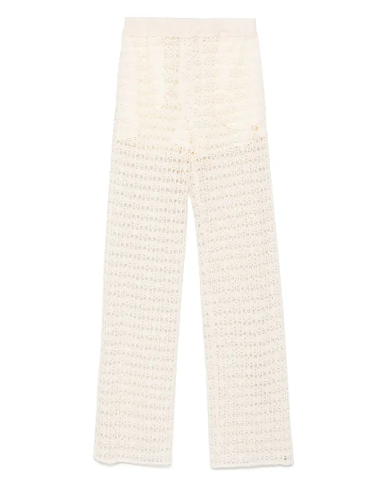 ALYSI Macramé-Hose mit hohem Bund - Nude Nude
