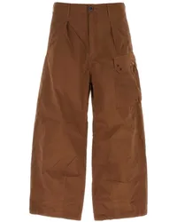 Ten c Cargohose mit weitem Bein Braun