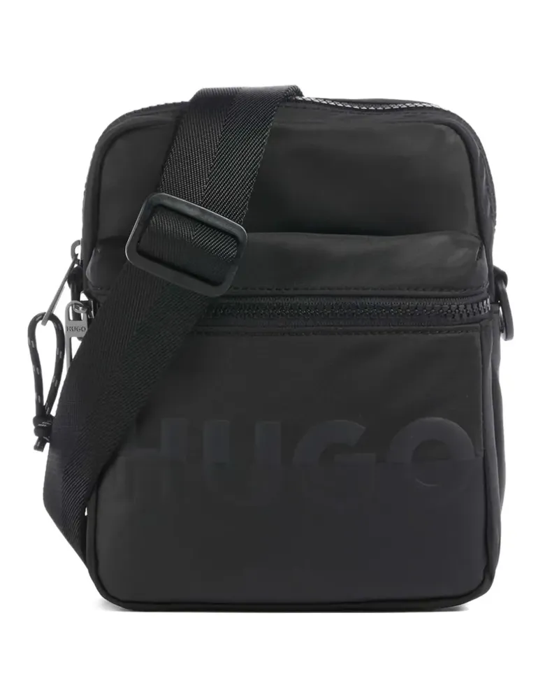 HUGO BOSS Schultertasche mit Logo-Prägung - Schwarz Schwarz