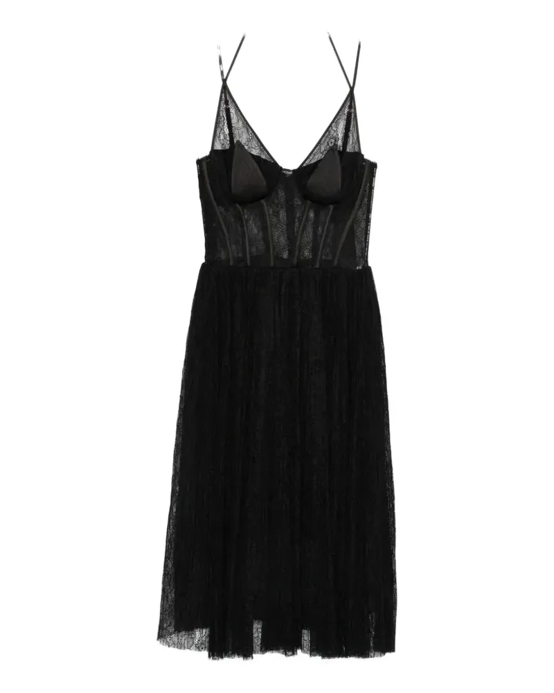 Elisabetta Franchi dress in floral lace - Schwarz Schwarz