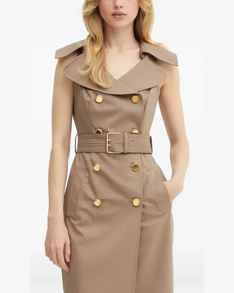 MARCIANO Los Angeles Nada Midikleid mit Gürtel - Nude Nude