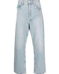 AGOLDE Halbhohe Straight-Leg-Jeans Blau