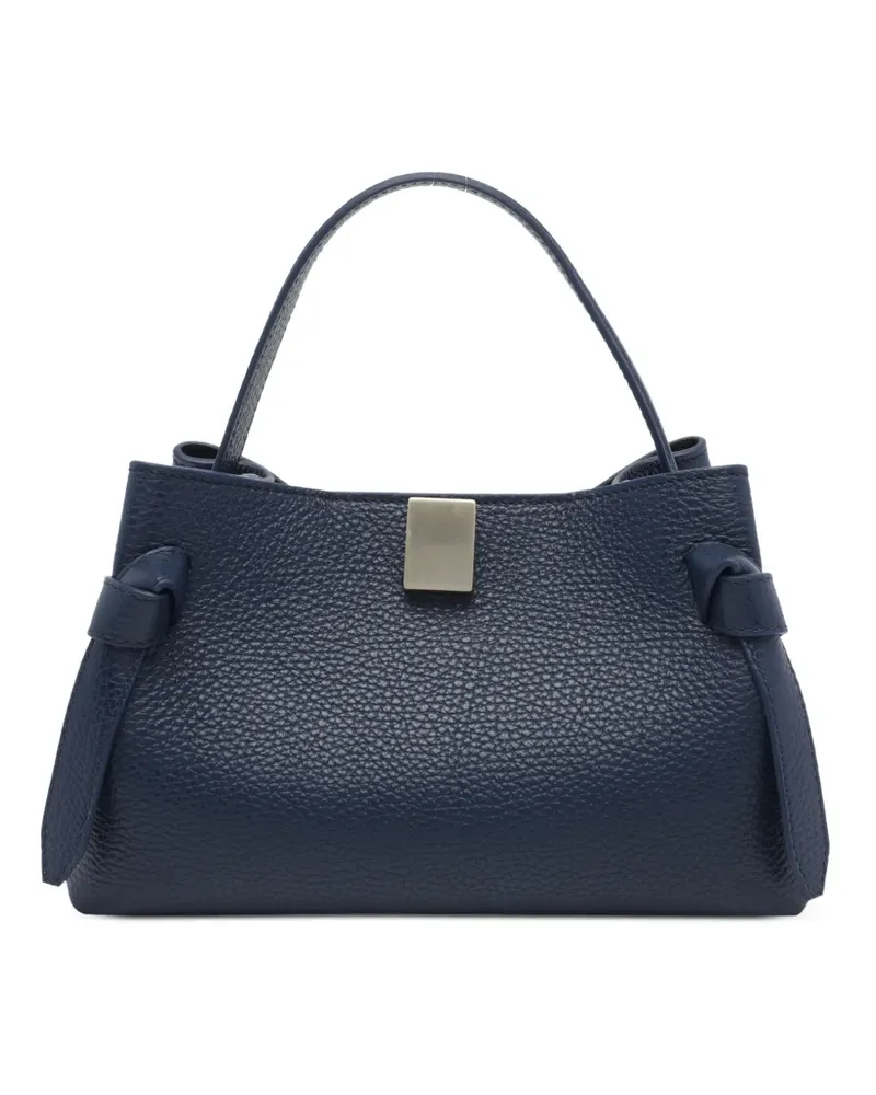 YUZEFI Gyoza knot-detail clutch bag - Blau Blau