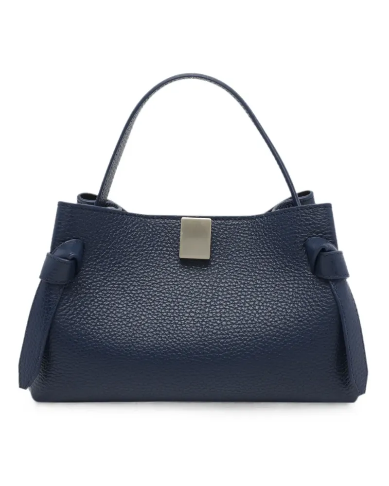 YUZEFI Gyoza knot-detail clutch bag - Blau Blau