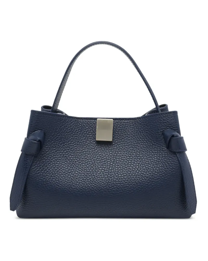 YUZEFI Gyoza knot-detail clutch bag - Blau Blau