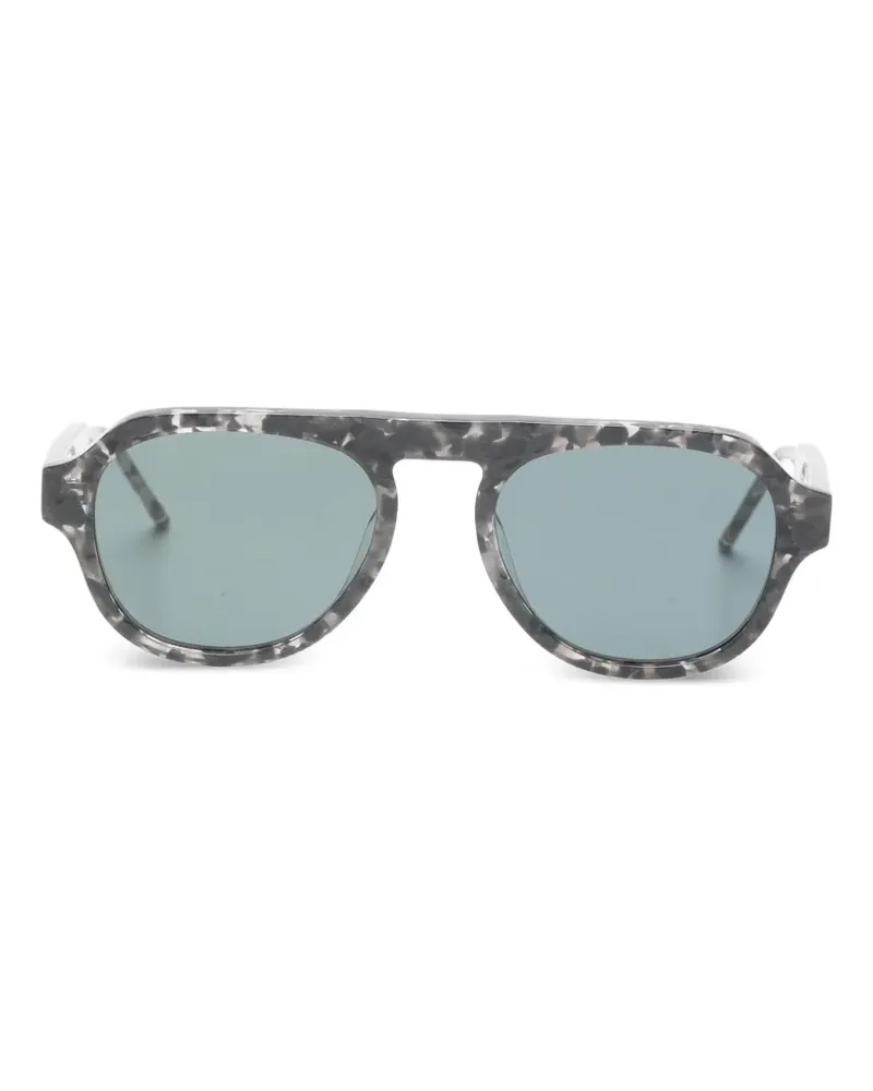 Thom Browne patterned sunglasses - Grau Grau