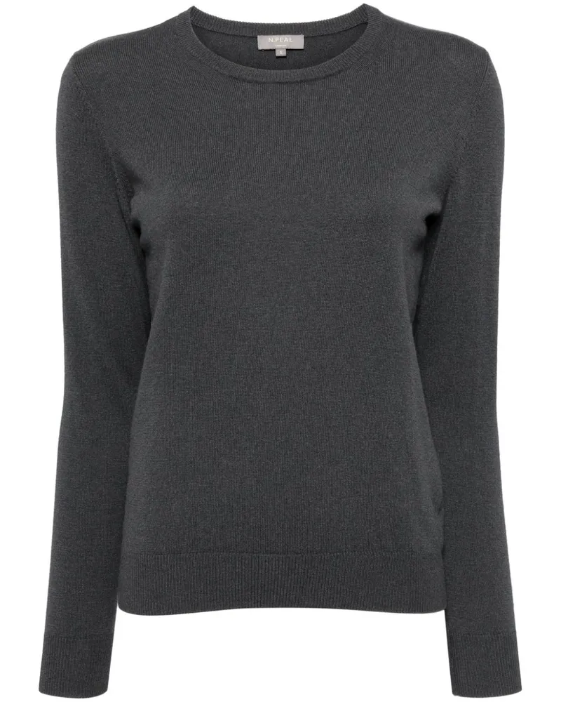 N.Peal Evie Classic Oberteil aus Kaschmir - Grau Grau
