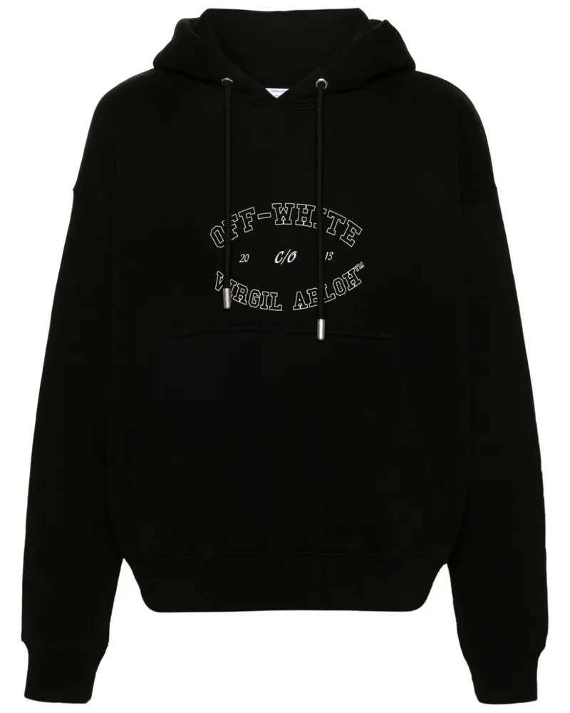 OFF-WHITE Hoodie mit Logo-Print - Schwarz Schwarz