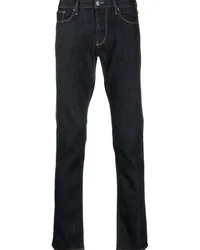 Emporio Armani Halbhohe Slim-Fit-Jeans Blau