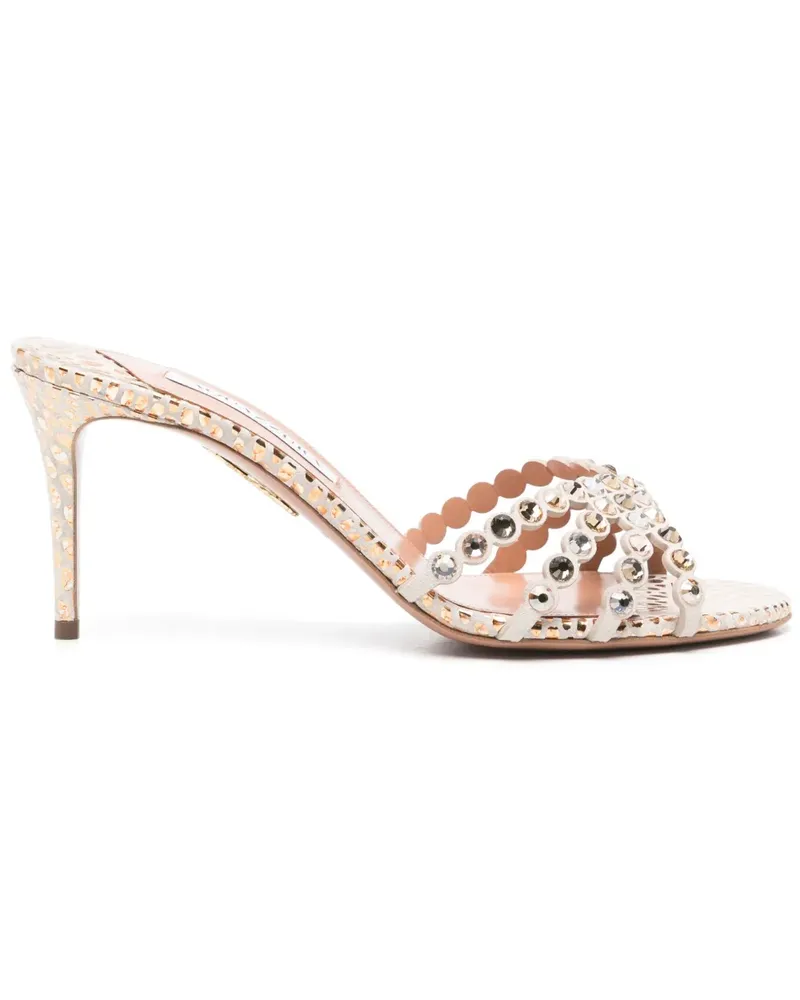 Aquazzura Tequila Mules 75mm - Gold Gold