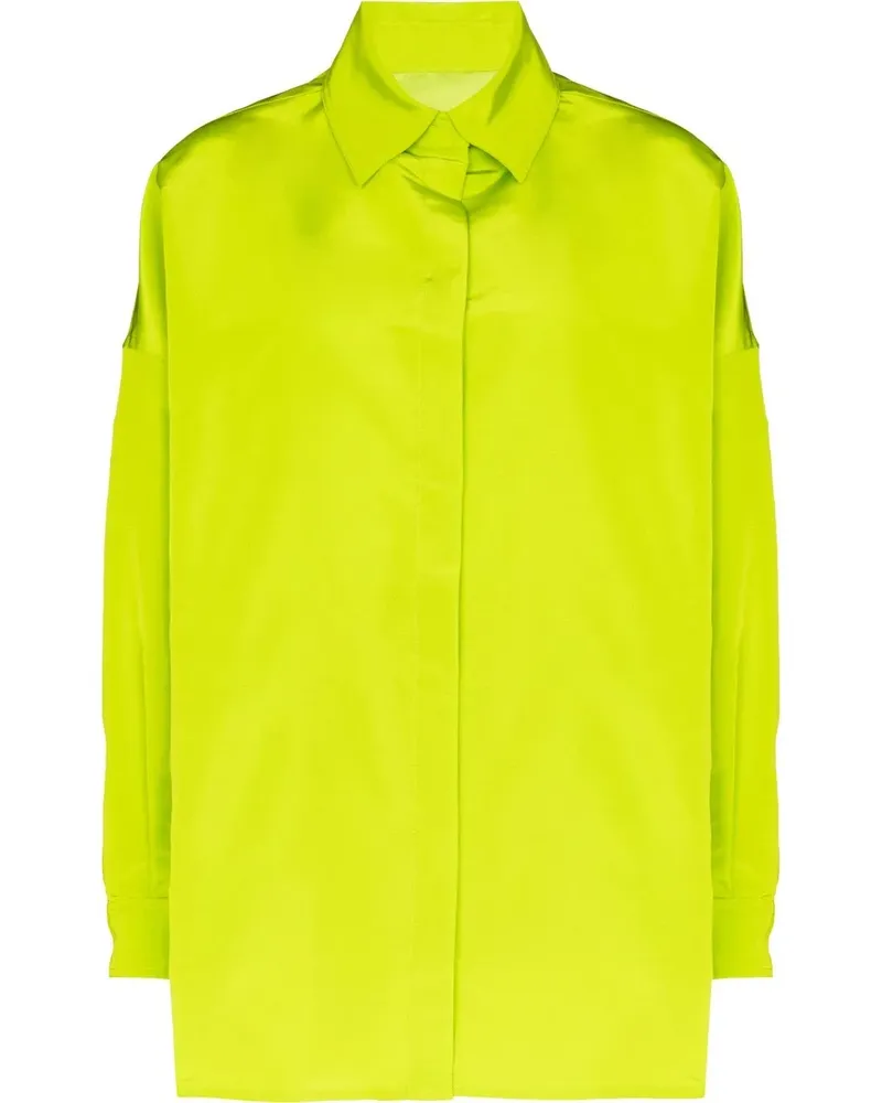 Valentino Garavani Oversized-Hemd aus Seide - Grün Grün