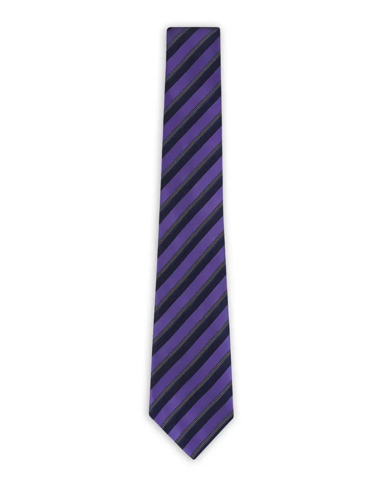 Ermenegildo Zegna diagonal-stripe tie - Violett Violett