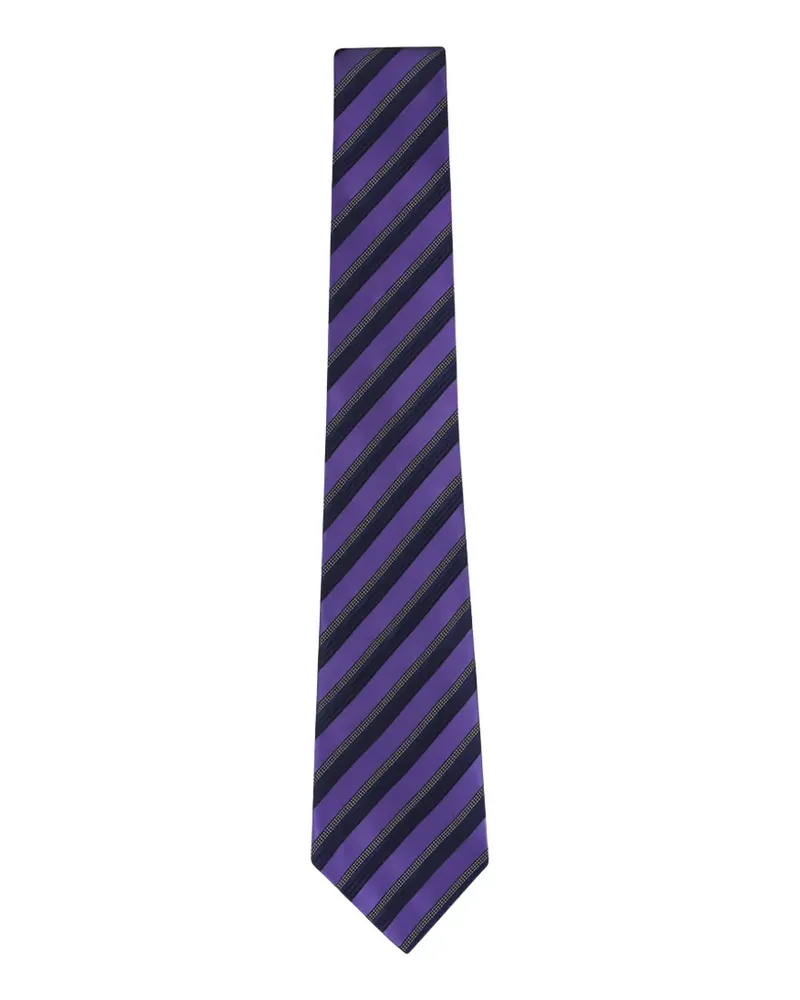 Ermenegildo Zegna diagonal-stripe tie - Violett Violett