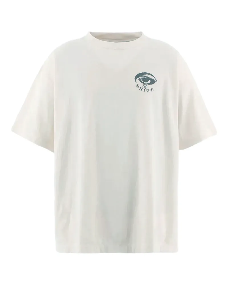 SAINT MXXXXXX T-Shirt mit Augen-Print - Nude Nude