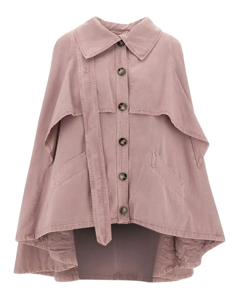 Blumarine layered asymmetric cape - Rosa Rosa