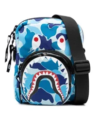 BAPE ABC CAMO SHARK Mini-Tasche Blau