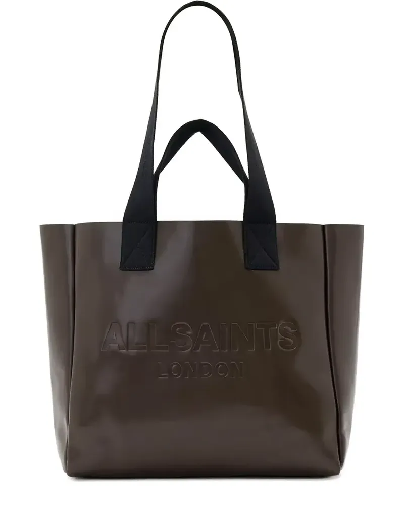 AllSaints Izzy leather tote bag - Braun Braun