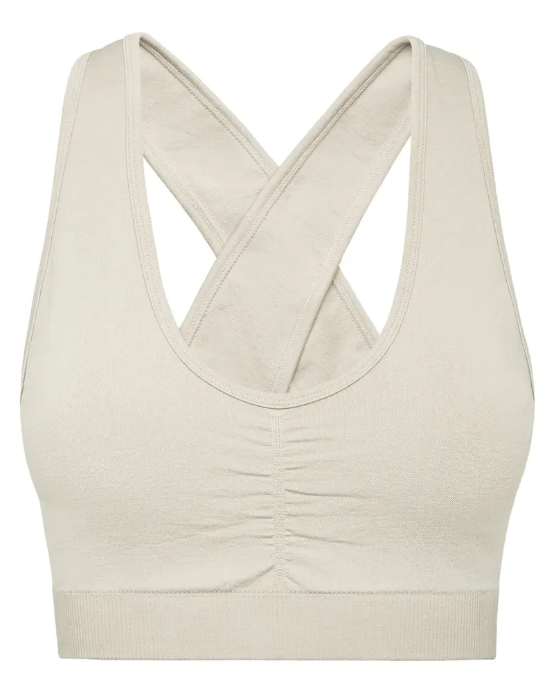 Philipp Plein Nahtloser Sport-BH mit breiten Trägern - Nude Nude