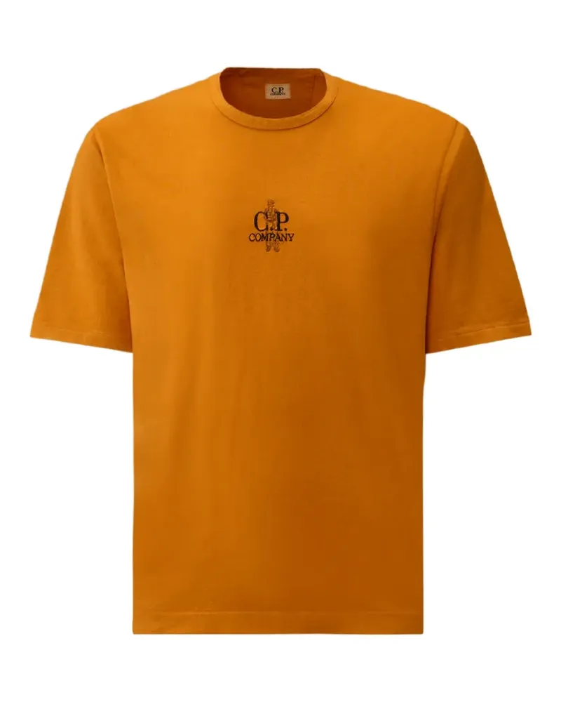 C.P. Company 1020 logo-print short-sleeve t-shirt - Orange Orange