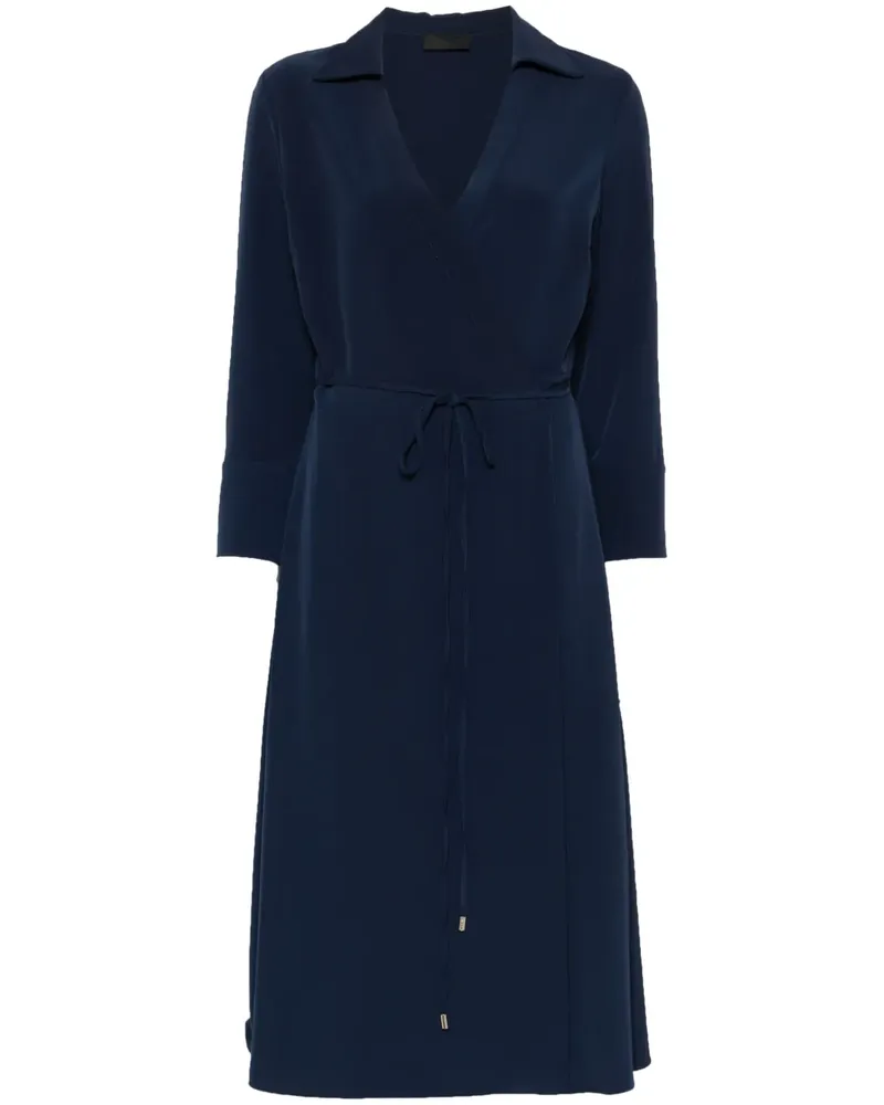 Liu Jo Gewickeltes Midikleid - Blau Blau