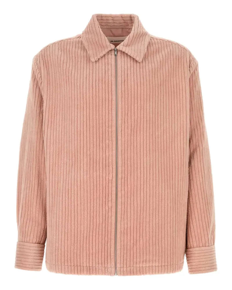 Jil Sander corduroy cotton shirt jacket - Rosa Rosa
