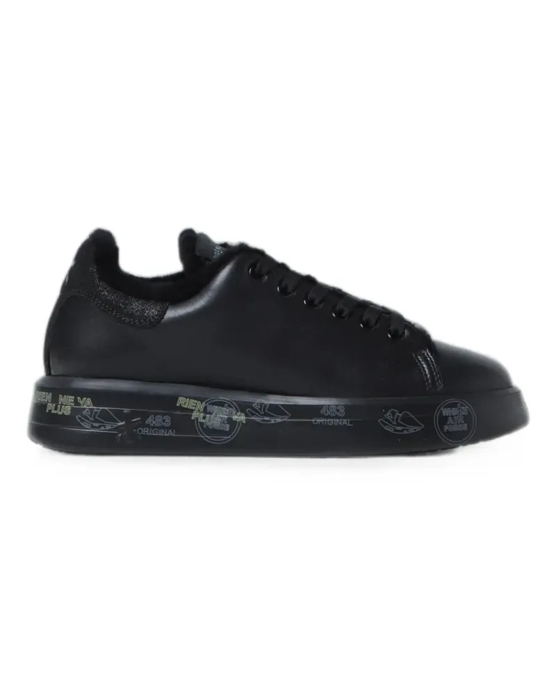 Premiata Belle logo-print sneakers - Schwarz Schwarz