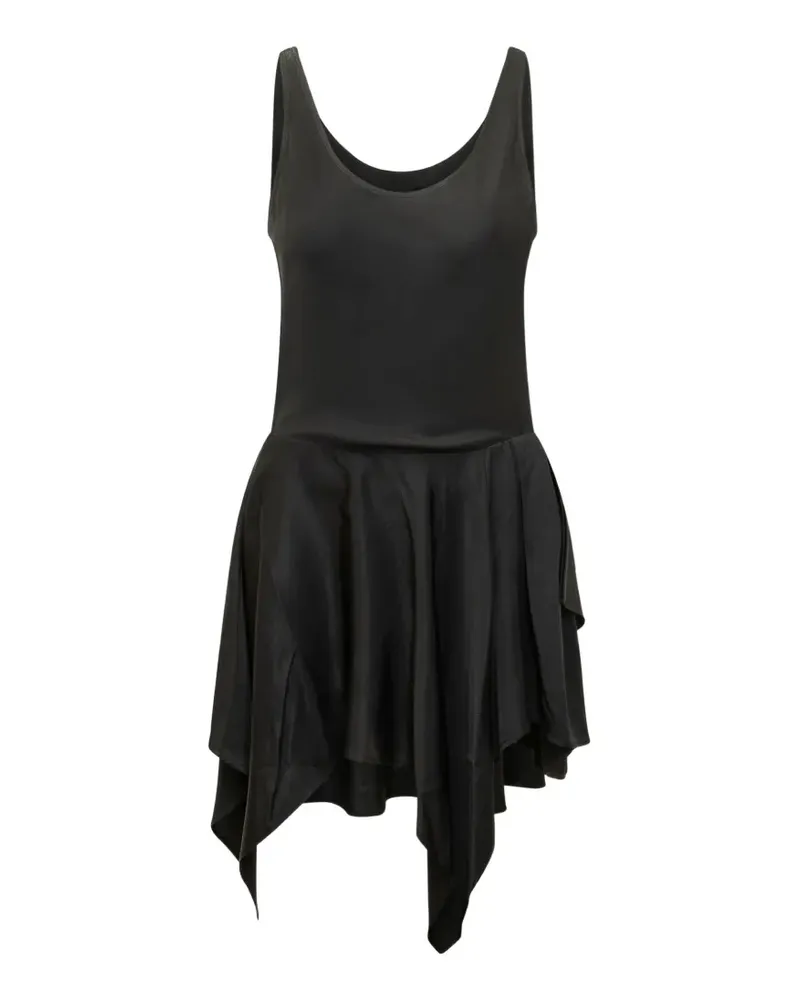 IRO Asymmetrisches Olyss Kleid mit Rüschen - Schwarz Schwarz