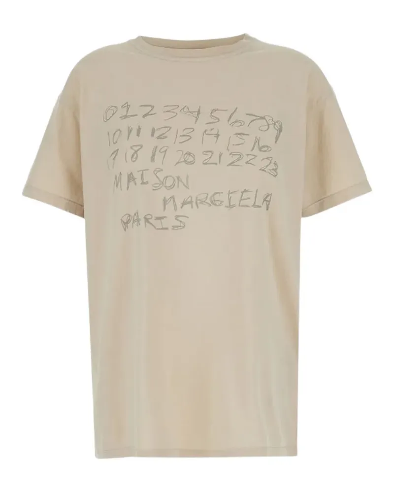 Maison Margiela cotton T-shirt - Nude Nude