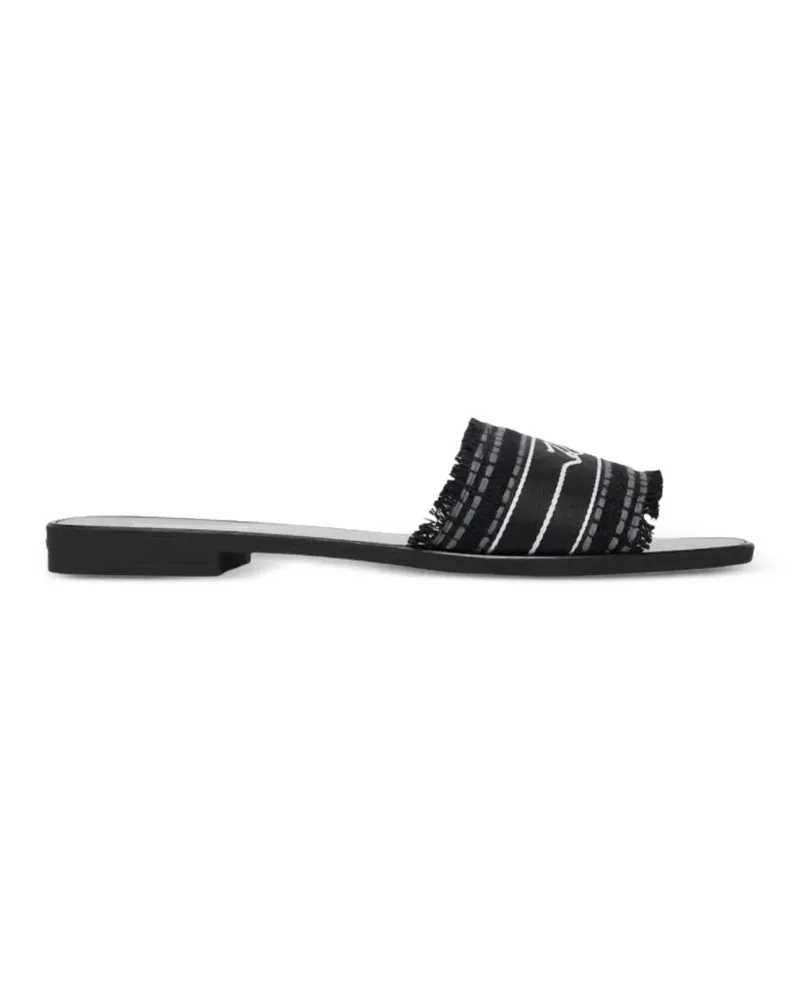 Karl Lagerfeld Skoot III Border flat sandals - Schwarz Schwarz