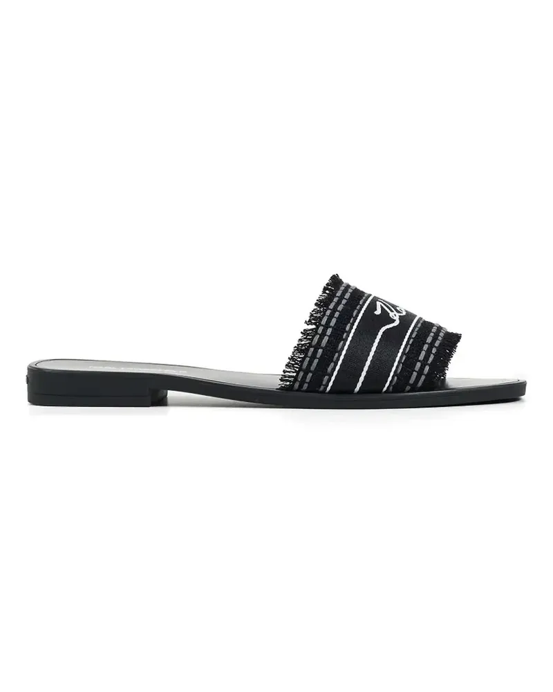 Karl Lagerfeld Skoot III Border flat sandals - Schwarz Schwarz